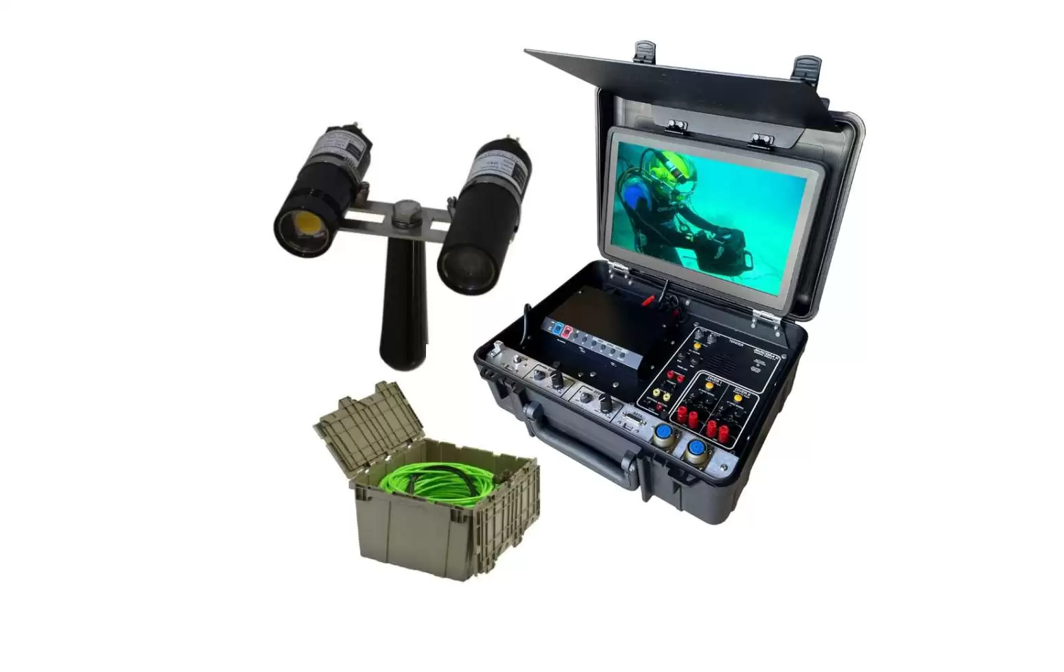 Portable High Definition Single Diver Video  with Amron Radio