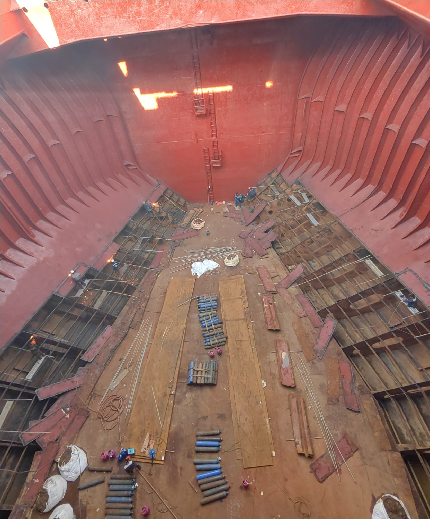 MV VALENTINA SEA: Replace steel plate in cargo hold